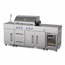 Luxury Full Stainless Steel Gas Grill 4 Burner with Infread Rear Burner